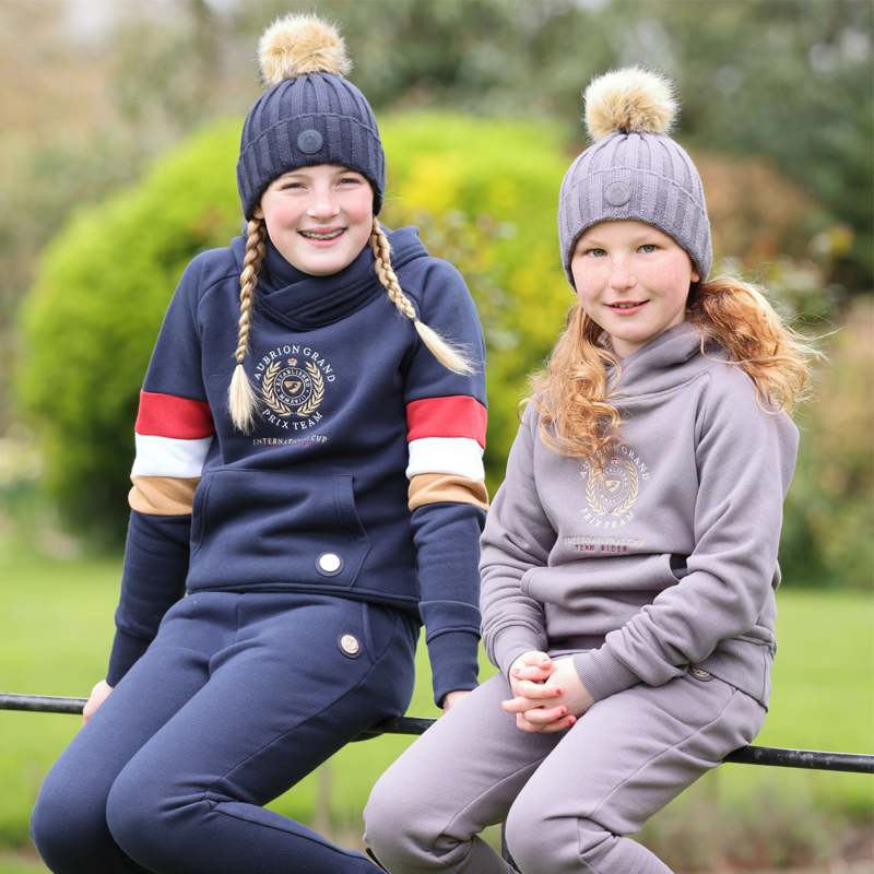 Aubrion Team Bobble Hat - Navy-2
